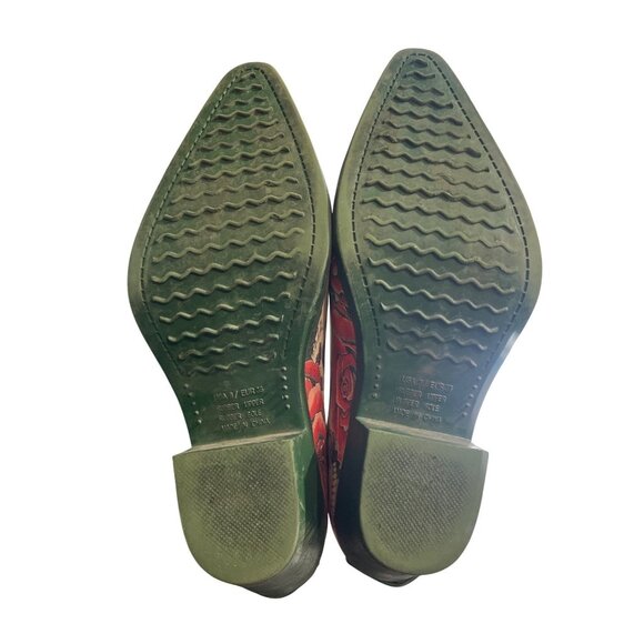 Corkys Womens Skull & Rose Print Cowboy Rain Boots Rubber Size EU 38 / US 8 - Picture 7 of 10